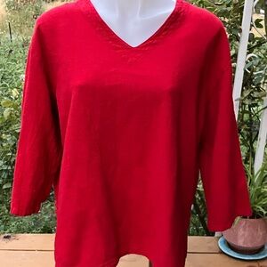 Drawstrings of Malibu preshrink cotton tunic with side slits XL loose natural